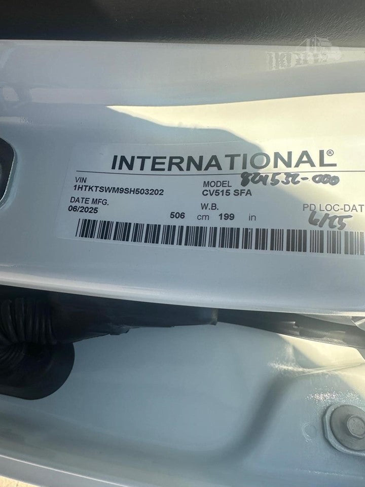 2025 INTERNATIONAL CV