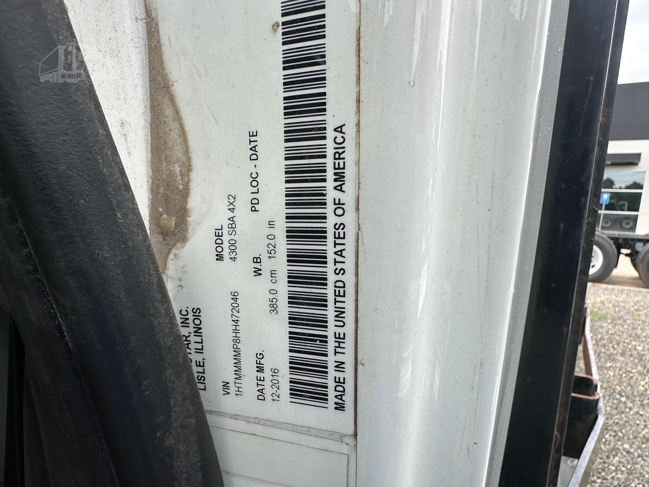 2017 INTERNATIONAL DURASTAR 4300