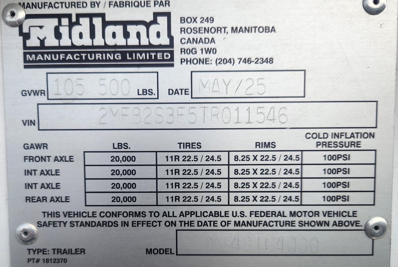 Midland TC4000 Belly Dump