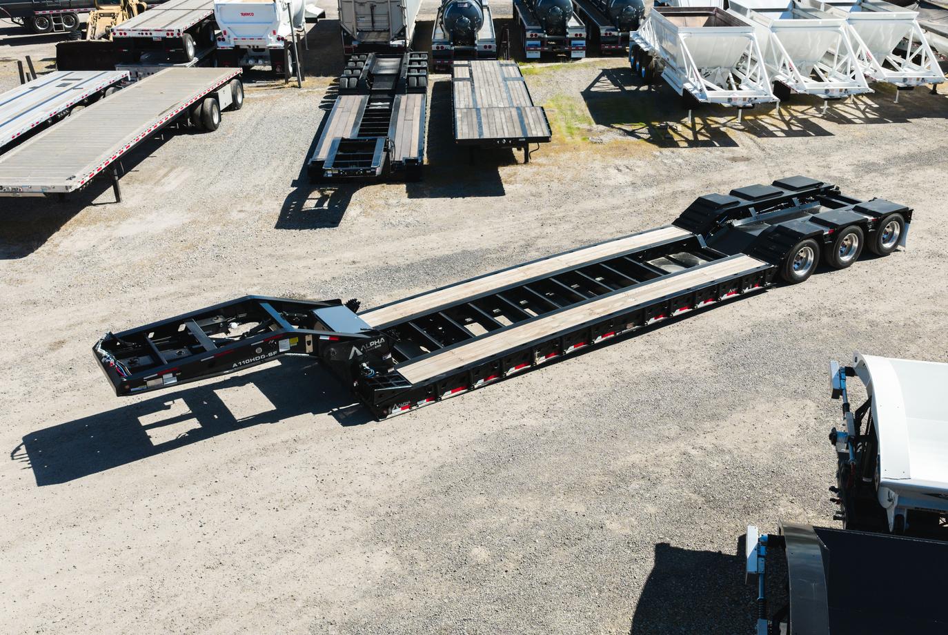 10' Wide 55 Alpha Ton Lowboy Trailer