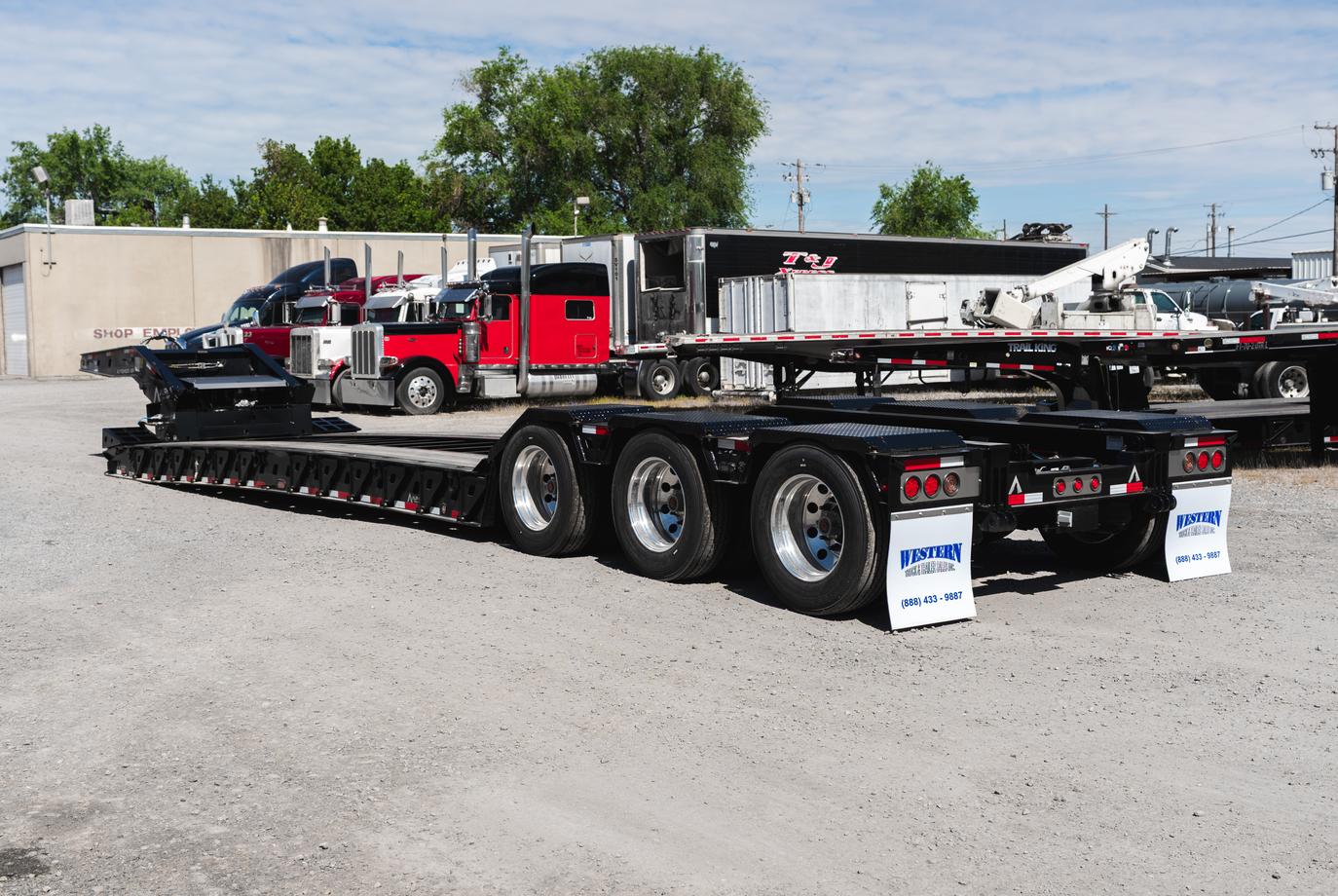 10' Wide 55 Alpha Ton Lowboy Trailer