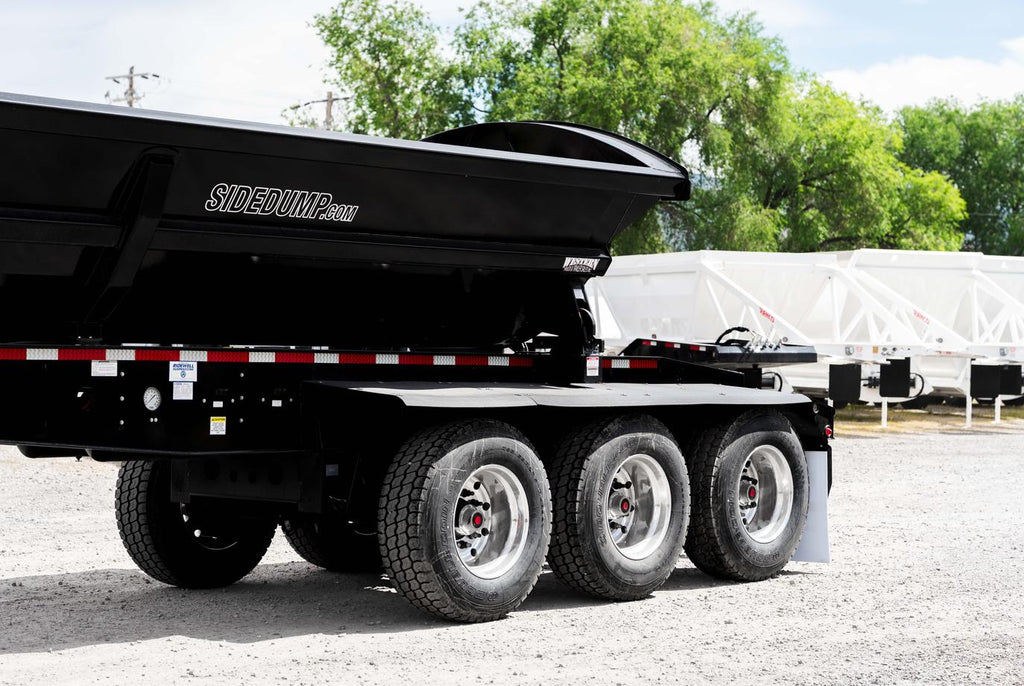 SMITHCO 3 AXLE SIDE DUMP: BLACK TUB & BLACK FRAME